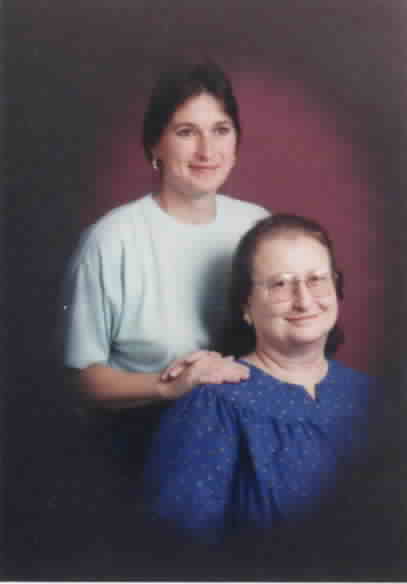 Dorothy Mutz and her only daughter Julie Mutz Fischer on December 1, 1999.